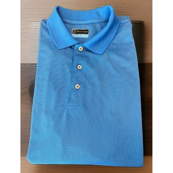 PGA Tour Performance Golf Shirt Polo (XL, Blue, Microdot) - Picture 1 of 6